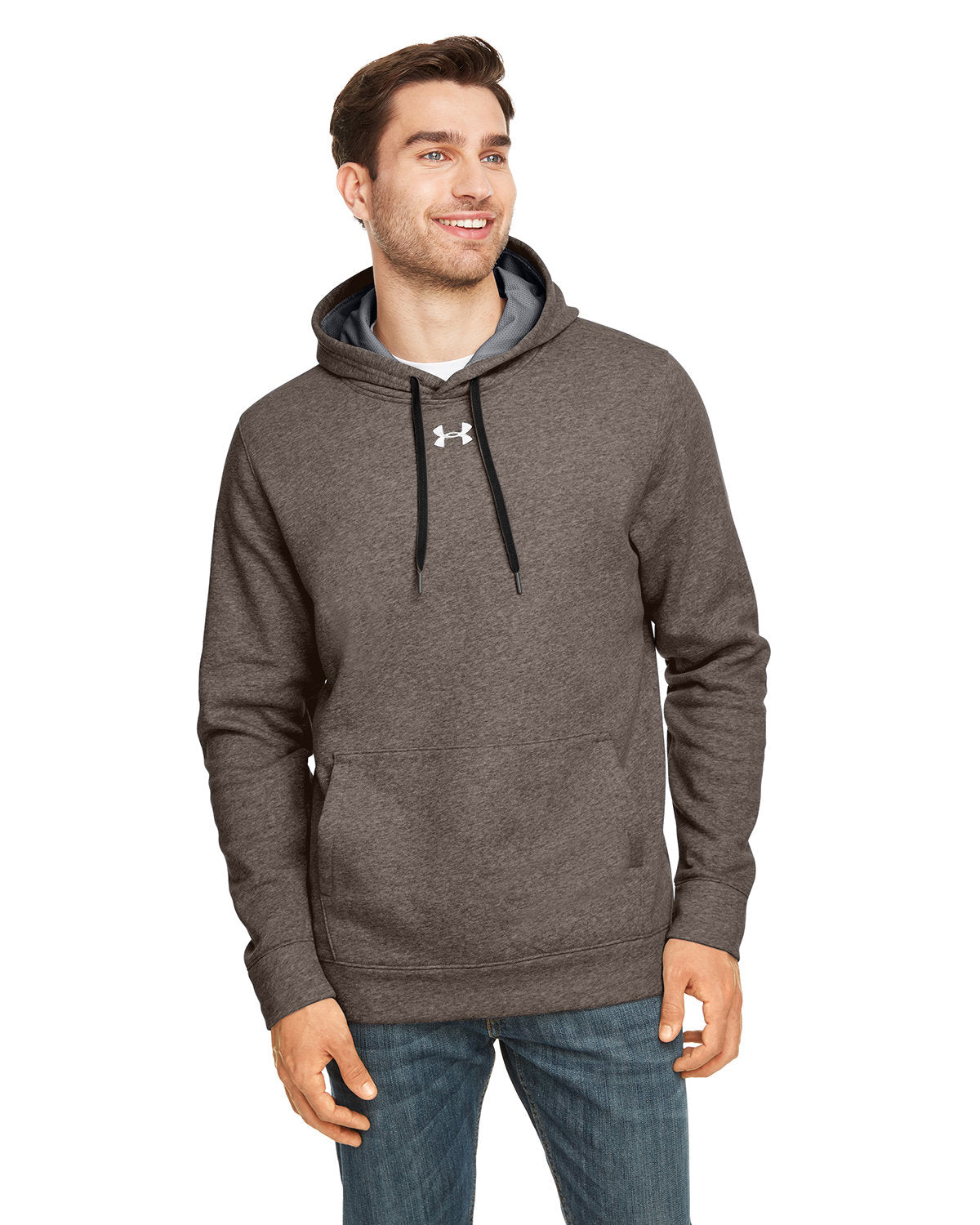 E5) 1300123 Under Armour Men's Hustle Pullover Hooded Sweatshirt - OILQUICK