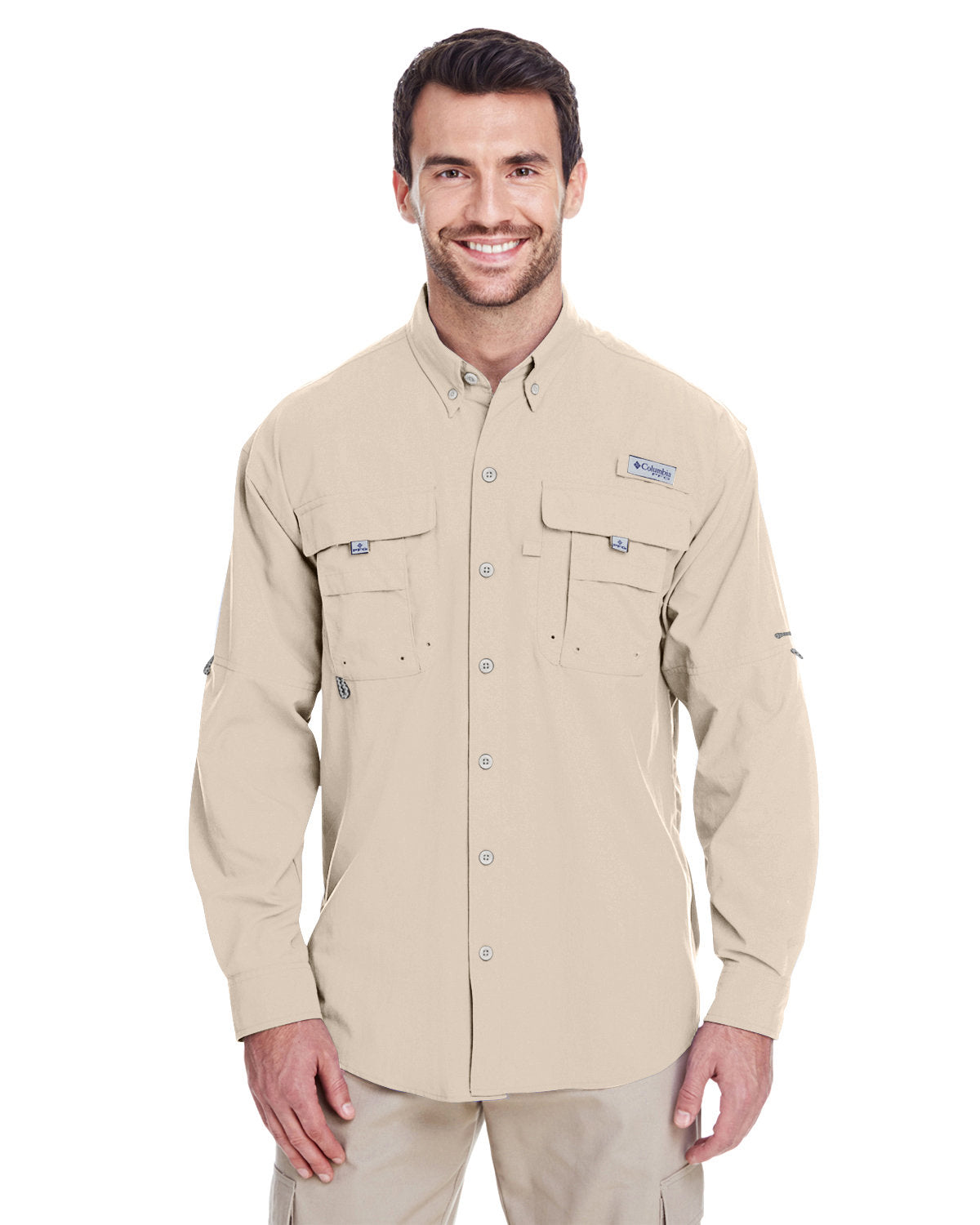 B2) 7048 Columbia Men's Bahama ll Long-Sleeve Shirt - SHEARCORE