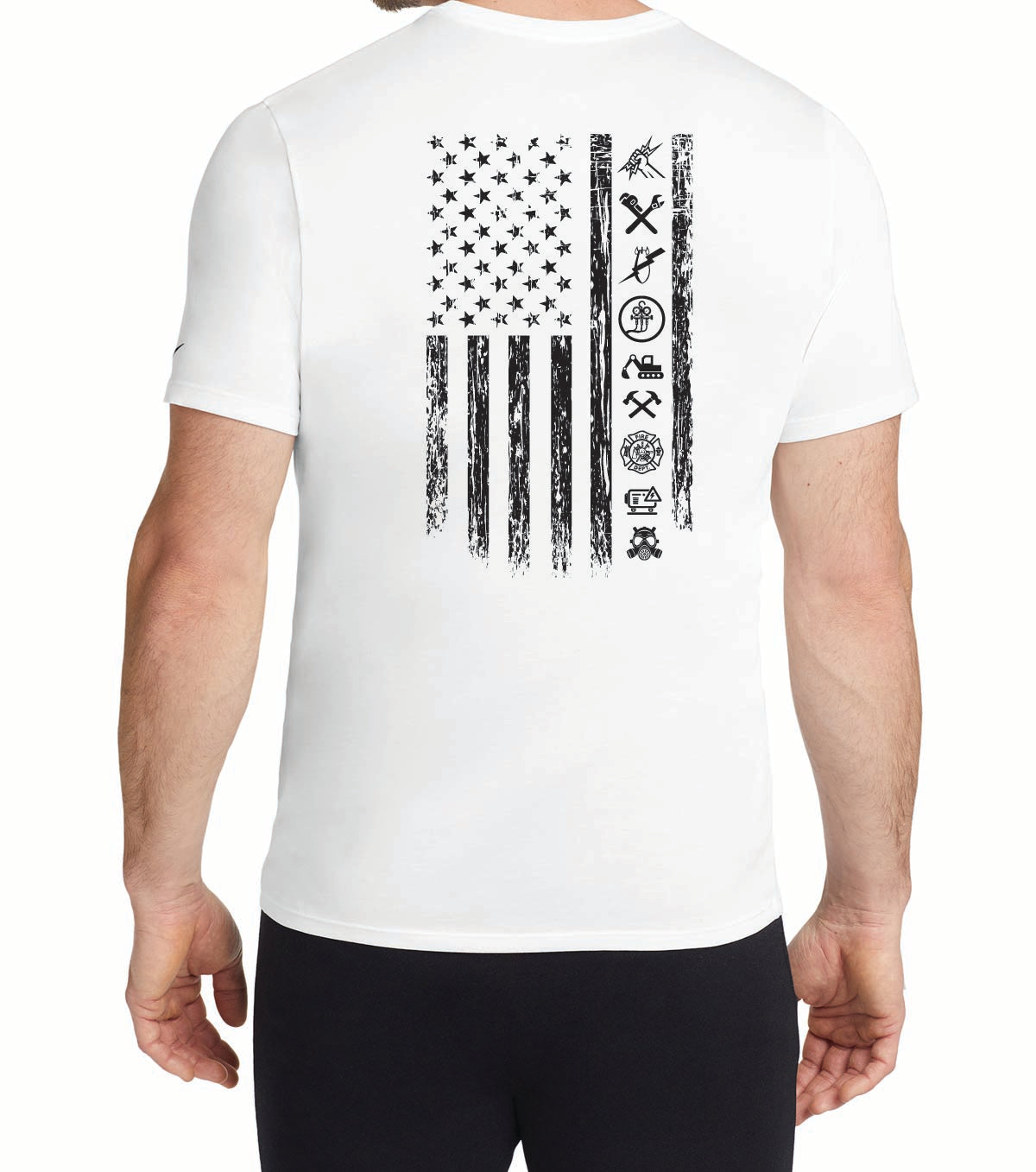 2) NKBQ5231 NIKE DRI FIT COTTON/POLY T-SHIRTS