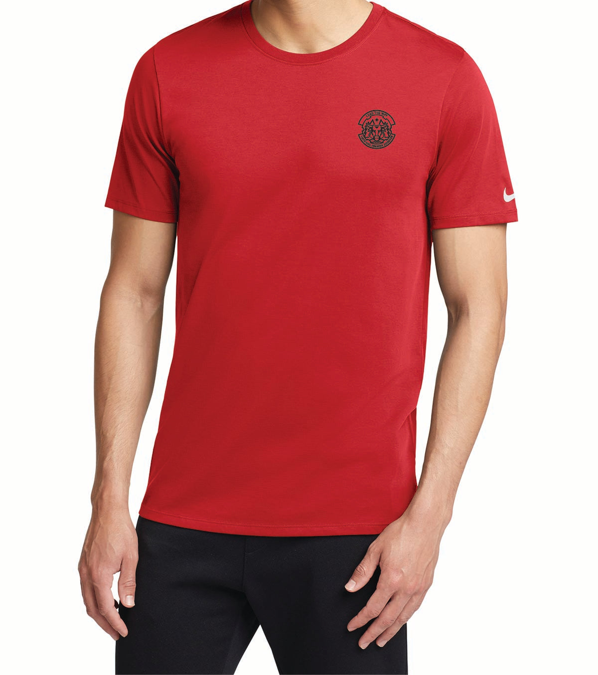 2) NKBQ5231 NIKE DRI FIT COTTON/POLY T-SHIRTS