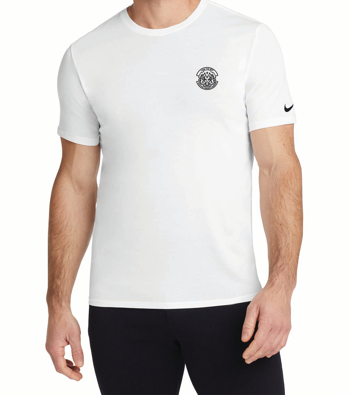 2) NKBQ5231 NIKE DRI FIT COTTON/POLY T-SHIRTS